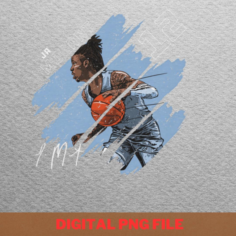 Ja Morant Relentless PNG, Ja Morant PNG, Basketball Player Digital Png Files.jpg