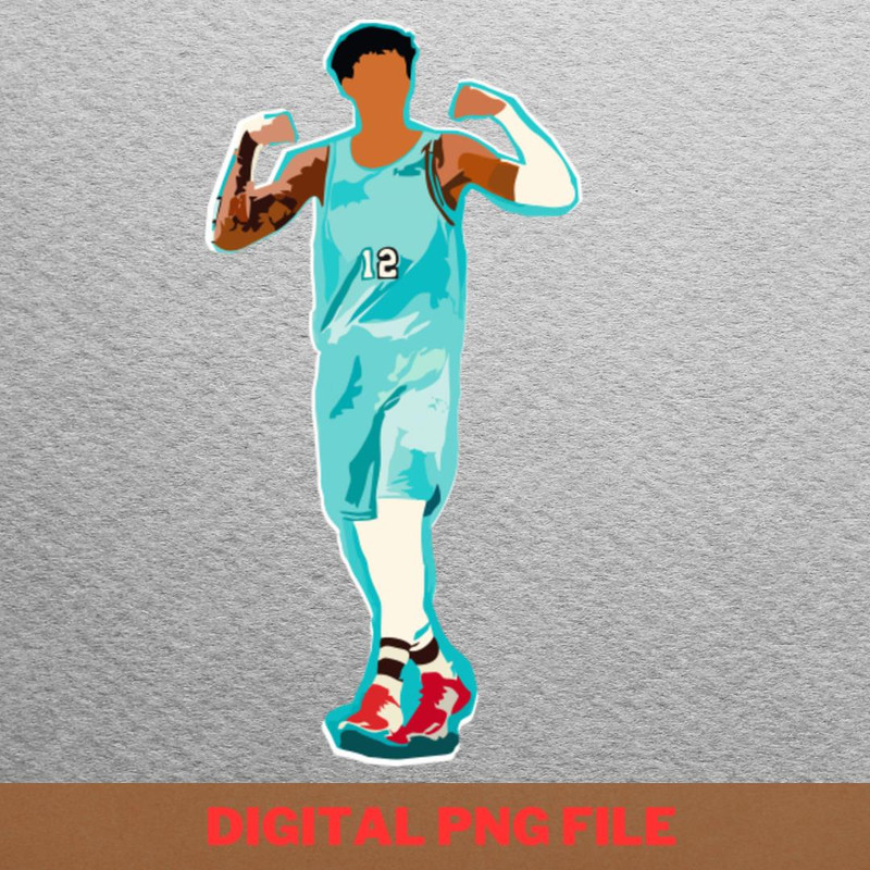 Ja Morant Strategy PNG, Ja Morant PNG, Basketball Player Digital Png Files.jpg