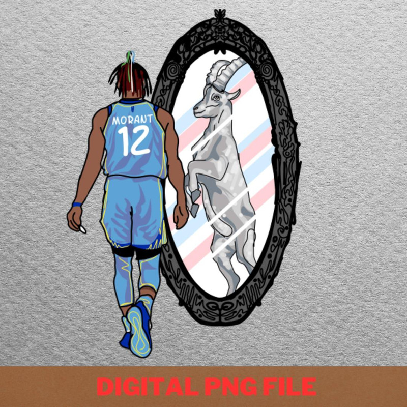 Ja Morant Strength PNG, Ja Morant PNG, Basketball Player Digital Png Files.jpg