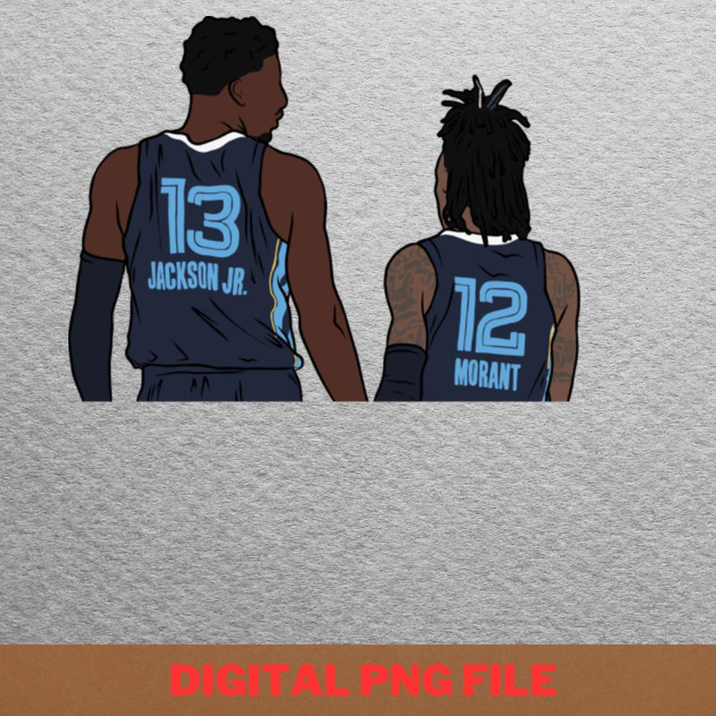 Ja Morant Style PNG, Ja Morant PNG, Basketball Player Digital Png Files.jpg