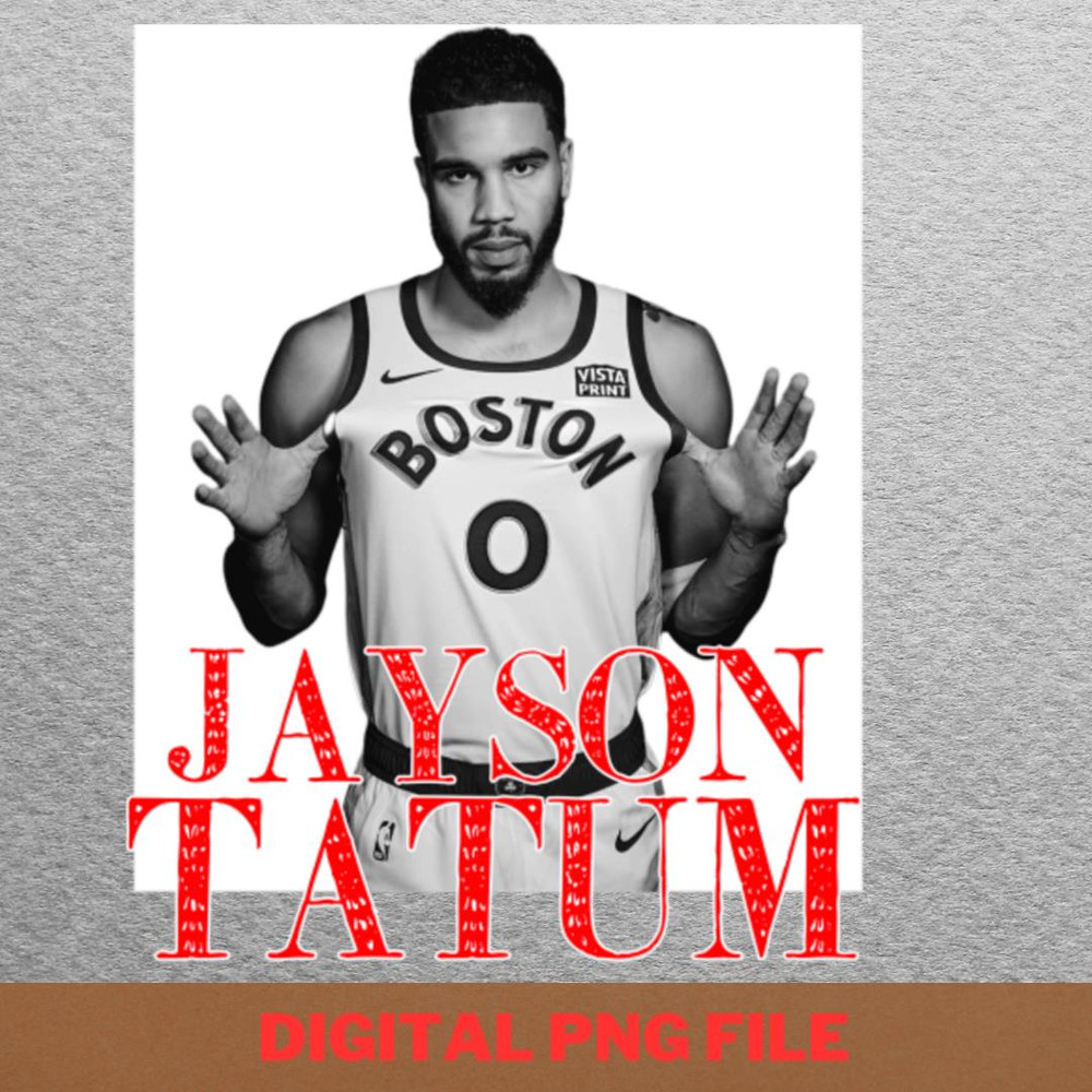 Jayson Tatum Establishes PNG, Jayson Tatum PNG, Basketball Player Digital Png Files.jpg