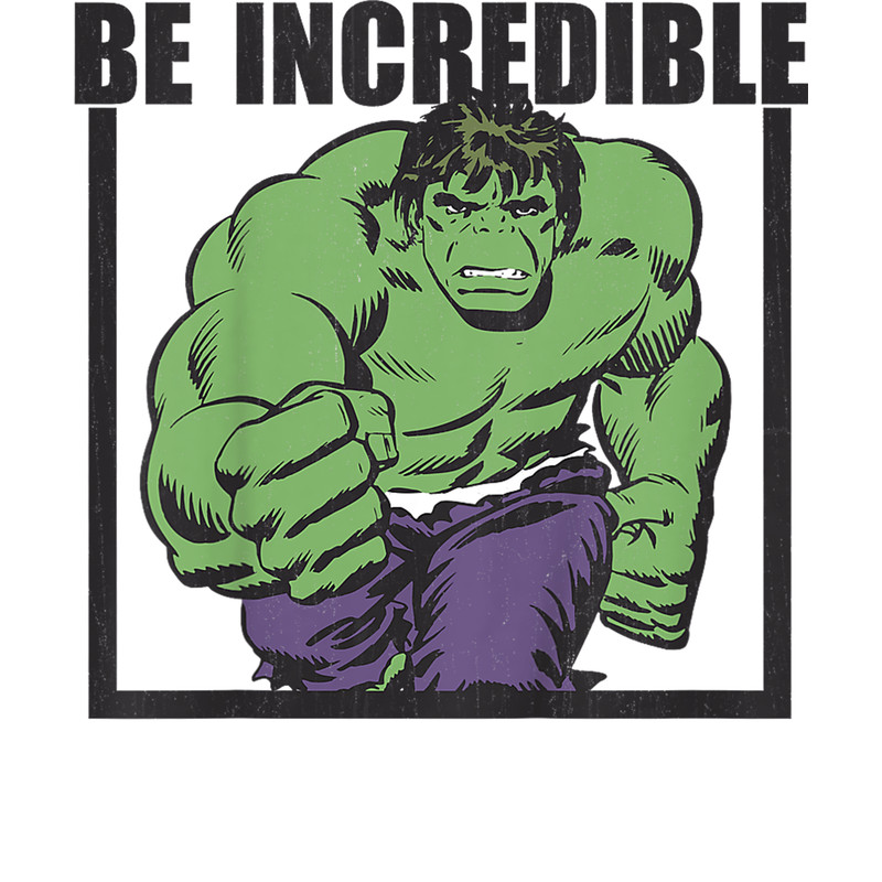 Kids Marvel Hulk Be Incredible Vintage Kids Graphic.png