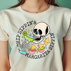 chip dippin margarita sippin funny skull skeleton png, chip and dale png, crypto st patrick digital png files