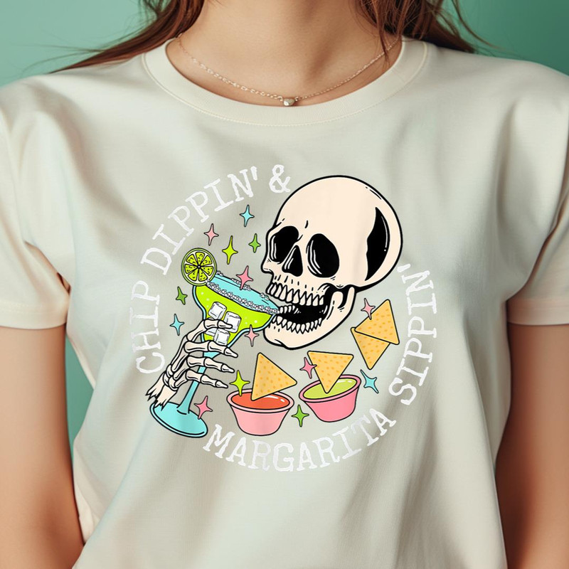 Chip Dippin Margarita Sippin Shirt Funny Skull Skeleton PNG, Chip And Dale PNG, Crypto St Patrick Digital Png Files.jpg