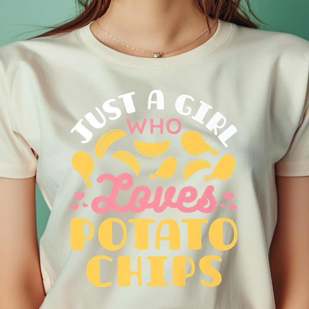 Funny Just A Girl Who Loves Potato Chips Gift Kids Women PNG, Chip And Dale PNG, Crypto St Patrick Digital Png Files.jpg
