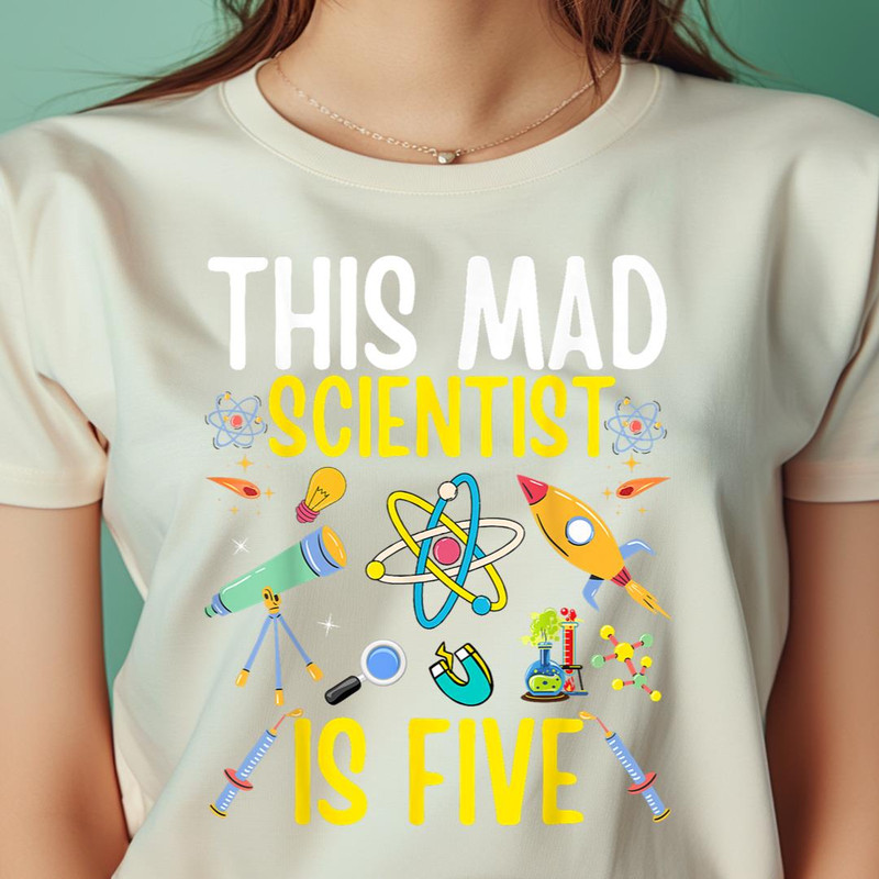 Mad Scientist Kids Science Birthday Age 5 PNG, Dexter Laboratory PNG, Cartoon Network Digital Png Files.jpg