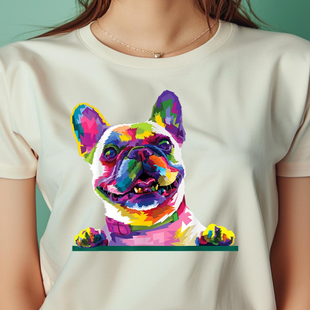 Colorful Rainbow French Bulldog Vibrant Rainbow Puppy Dog PNG, Rainbow Friends PNG, Purple Rainbow Friend Digital Png Files.jpg