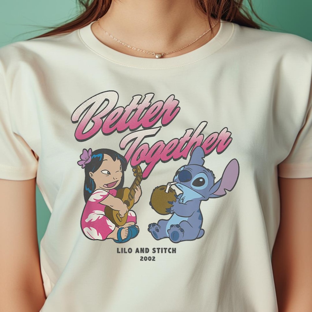 Disney Lilo & Stitch Better Together Playing Music PNG, Winnie The Pooh PNG, Christopher Robin Digital Png Files.jpg