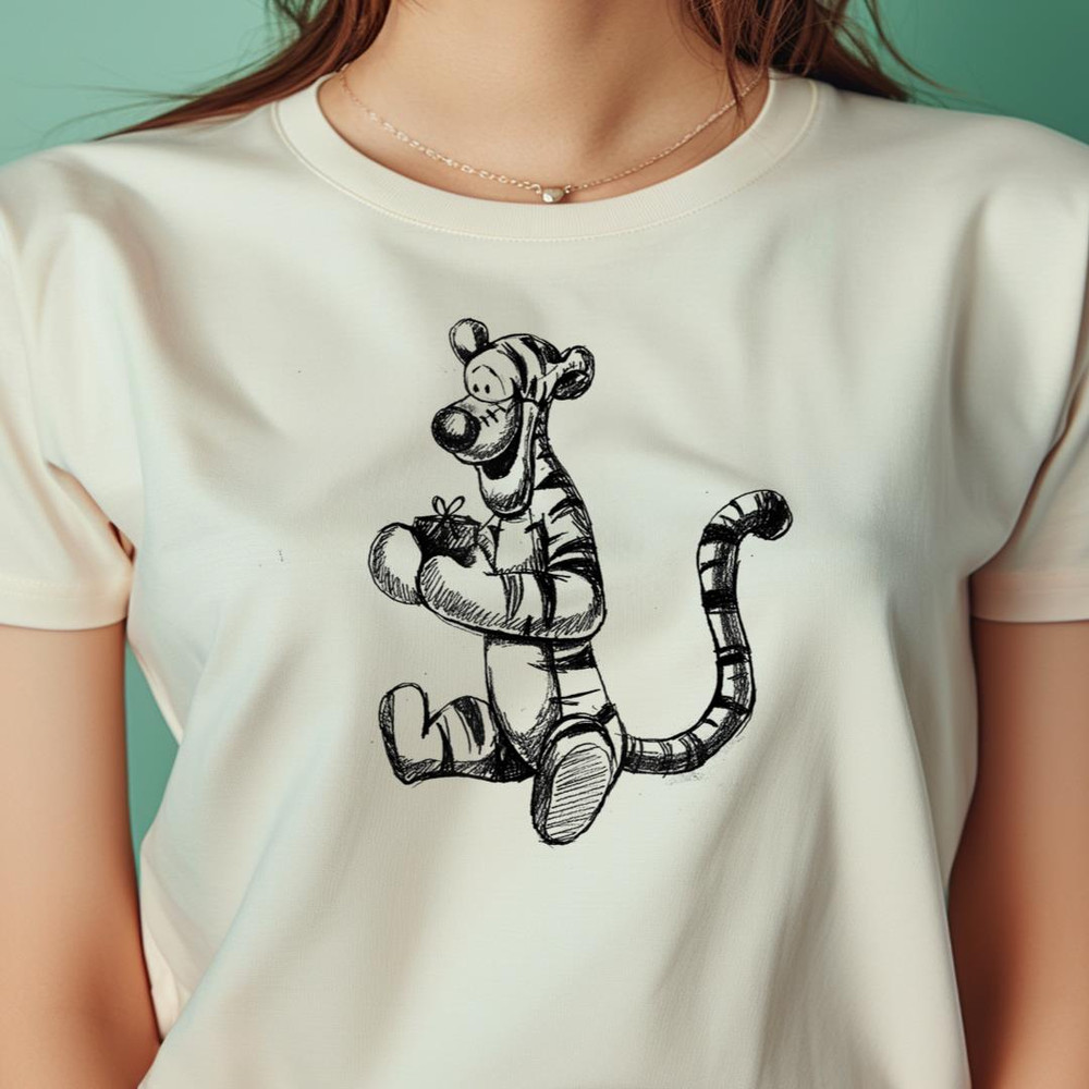 Disney Winnie The Pooh Tigger Sketch PNG, Winnie The Pooh PNG, Christopher Robin Digital Png Files.jpg