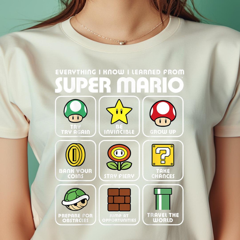 Nintendo Super Mario Life Lessons Icons PNG, Super Mario PNG, Mario Bros Digital Png Files.jpg