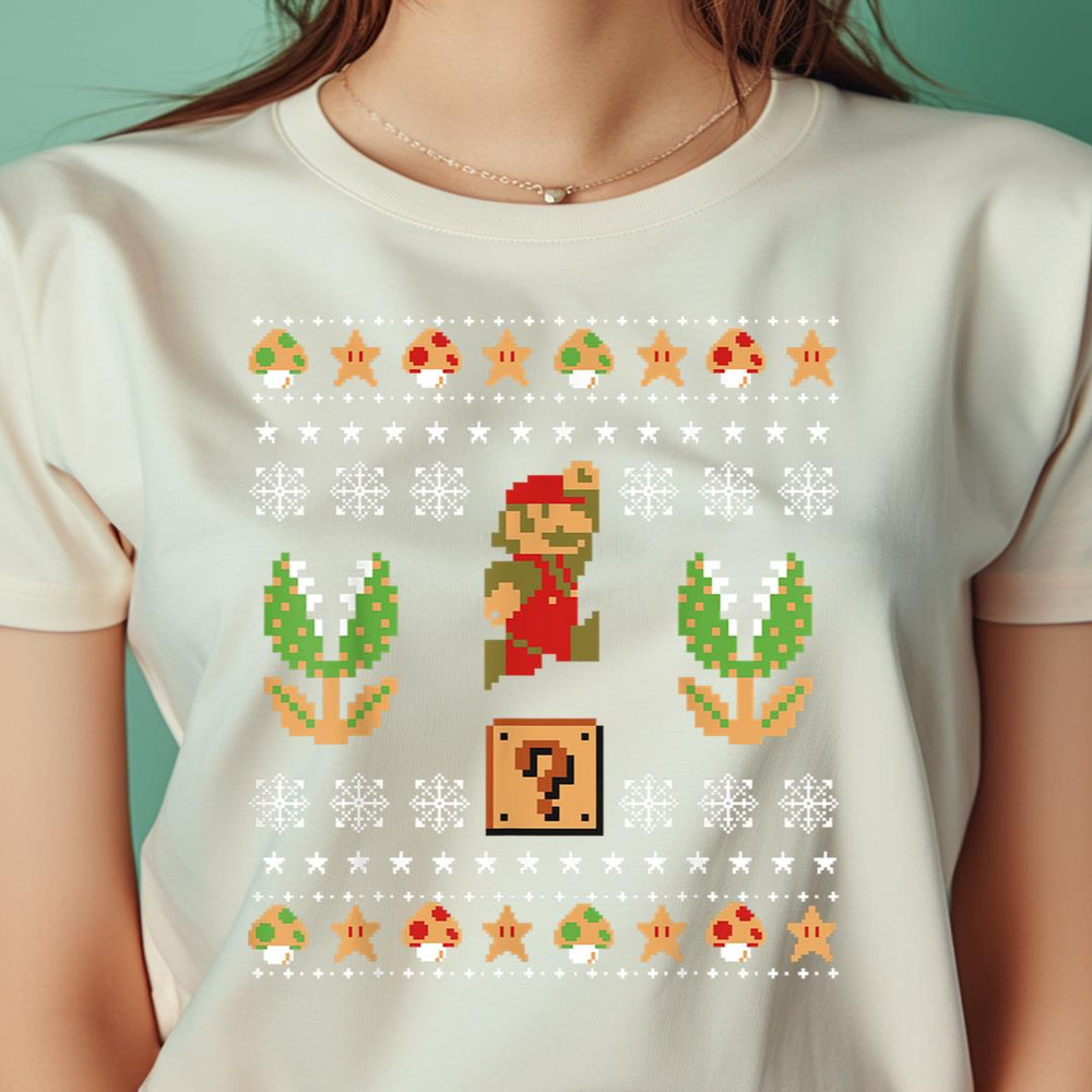 Nintendo Super Mario Piranha Christmas PNG, Super Mario PNG, Mario Bros Digital Png Files.jpg