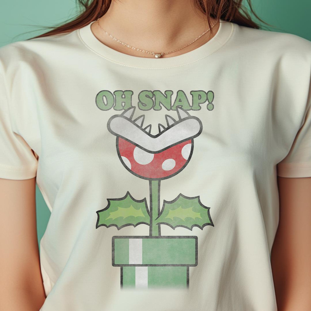 Nintendo Super Mario Piranha Plant Oh Snap PNG, Super Mario PNG, Mario Bros Digital Png Files.jpg