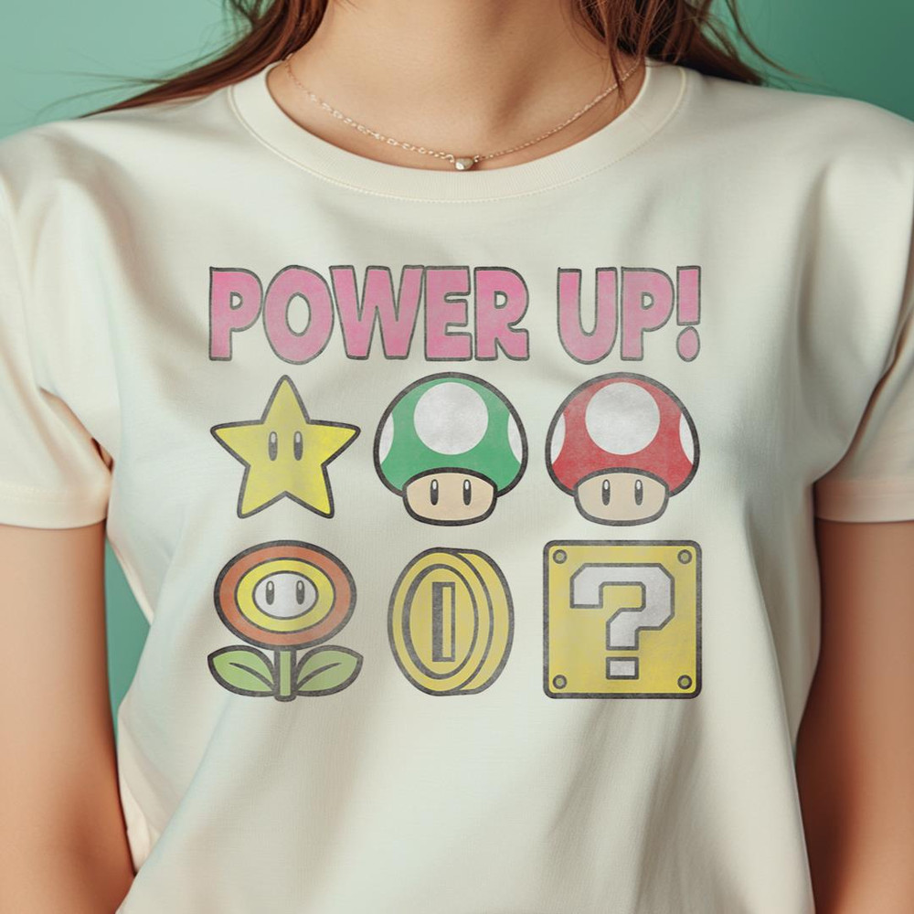 Nintendo Super Mario Power-Up Icons PNG, Super Mario PNG, Mario Bros Digital Png Files.jpg