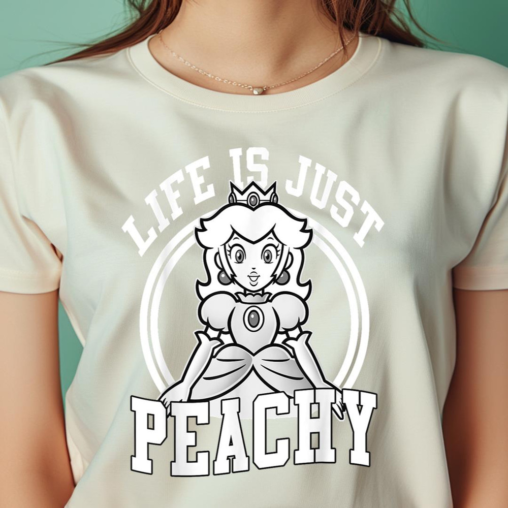 Nintendo Super Mario Princess Peach Life Is Peachy PNG, Super Mario PNG, Mario Bros Digital Png Files.jpg