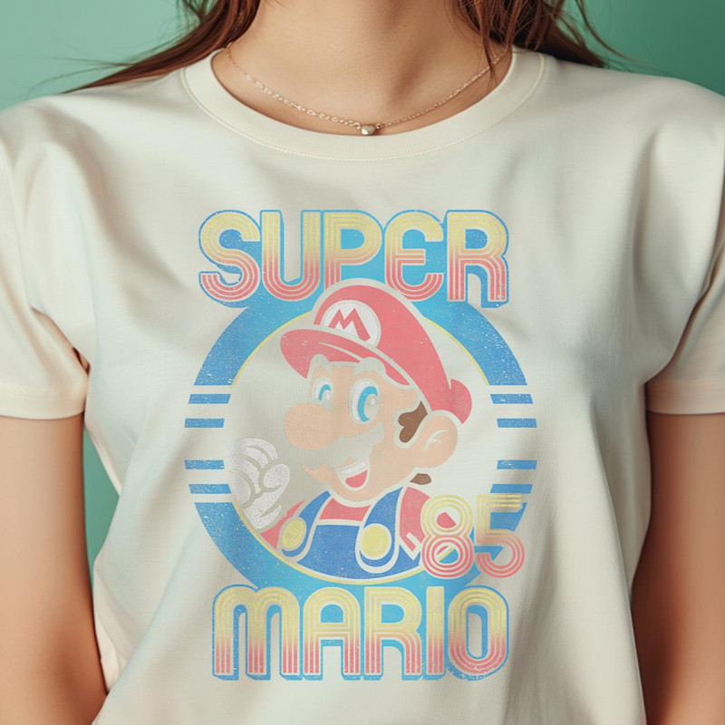 Nintendo Super Mario Retro Circle PNG, Super Mario PNG, Mario Bros Digital Png Files.jpg