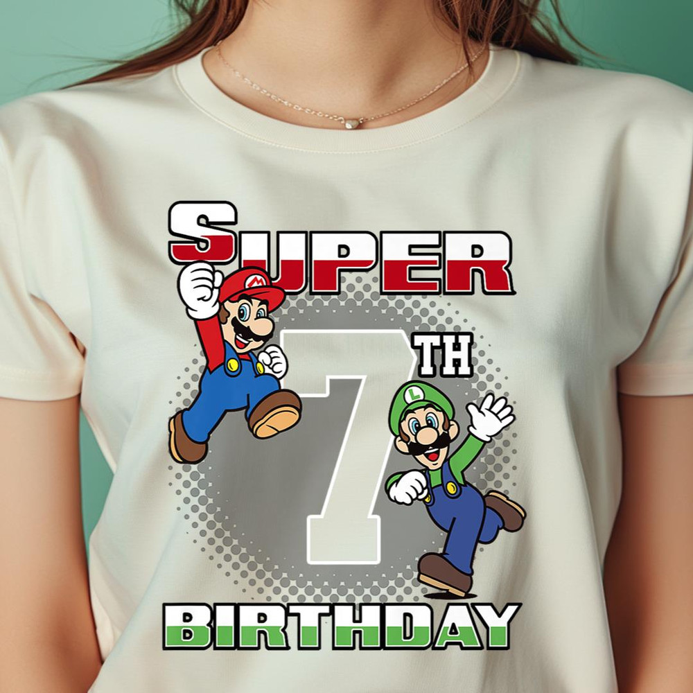 Super Mario And Luigi Super Birthday 7Th Birthday PNG, Super Mario PNG, Mario Bros Digital Png Files.jpg