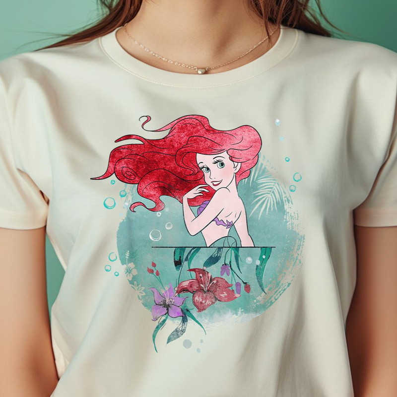Disney Little Mermaid Ariel Painted Collage PNG, The Little Mermaid PNG, Under The Sea Digital Png Files.jpg