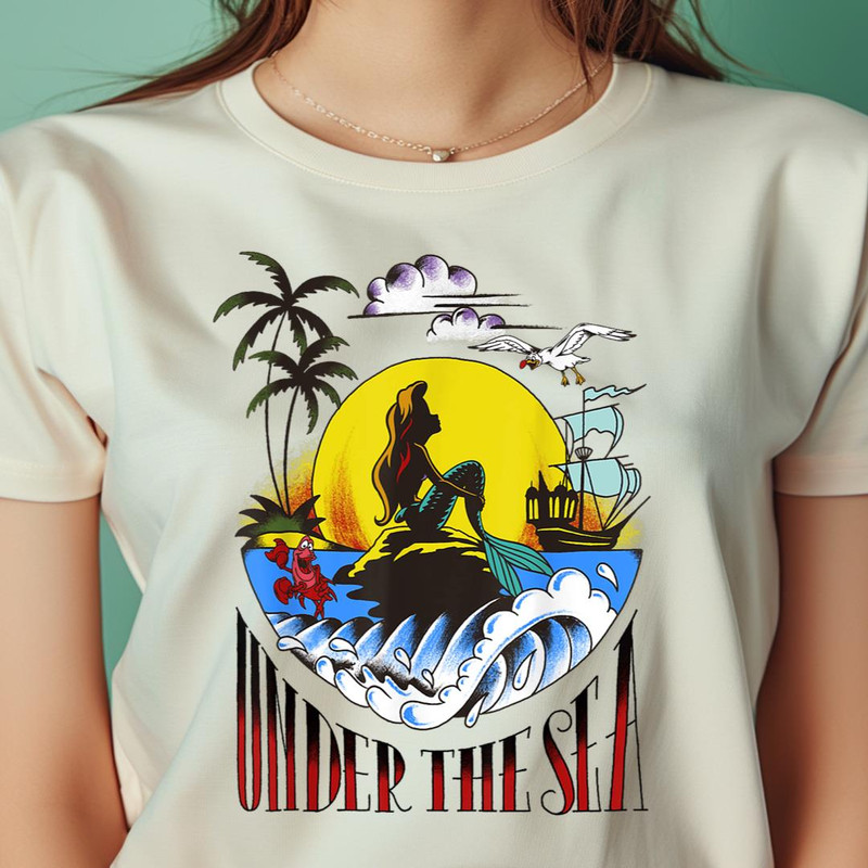 Disney Little Mermaid Ariel Under The Sea Tattoo PNG, The Little Mermaid PNG, Under The Sea Digital Png Files.jpg