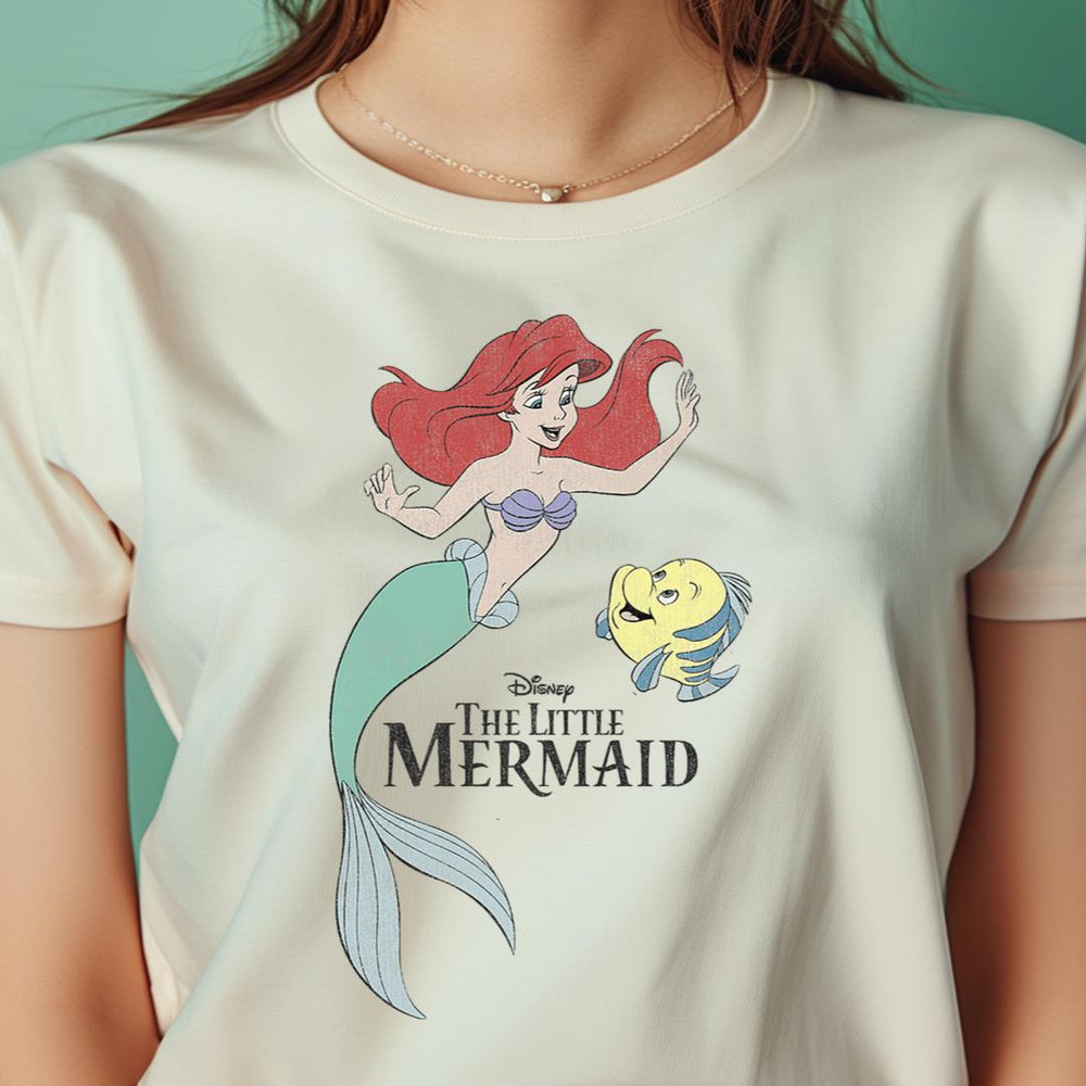 Disney The Little Mermaid Ariel & Flounder PNG, The Little Mermaid PNG, Under The Sea Digital Png Files.jpg