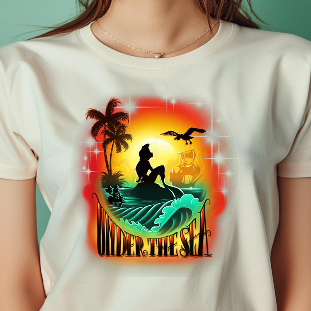 Disney The Little Mermaid Ariel Dreaming PNG, The Little Mermaid PNG, Under The Sea Digital Png Files.jpg