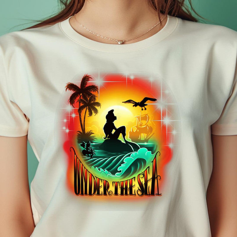 Disney The Little Mermaid Ariel Dreaming PNG, The Little Mermaid PNG, Under The Sea Digital Png Files.jpg