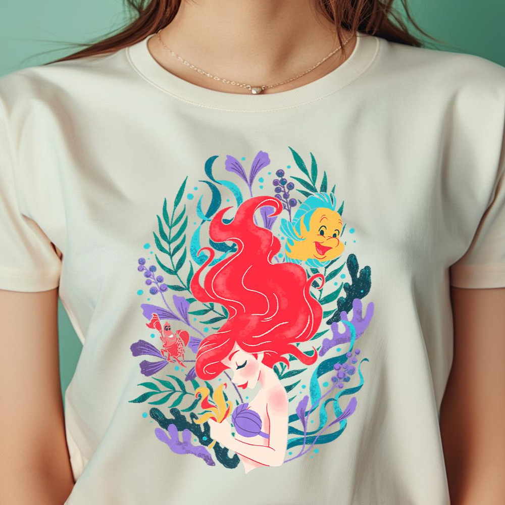 Disney The Little Mermaid Ariel Flounder And Sebastian PNG, The Little Mermaid PNG, Under The Sea Digital Png Files.jpg