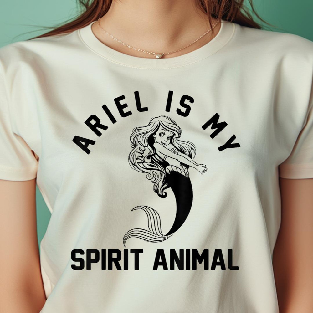 Disney The Little Mermaid Ariel Is My Spirit Animal Logo PNG, The Little Mermaid PNG, Under The Sea Digital Png Files.jpg