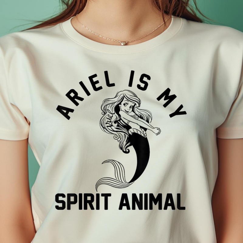 Disney The Little Mermaid Ariel Is My Spirit Animal Logo PNG, The Little Mermaid PNG, Under The Sea Digital Png Files.jpg