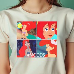 disney the little mermaid ariel mood panels png, the little mermaid png, under the sea digital png files