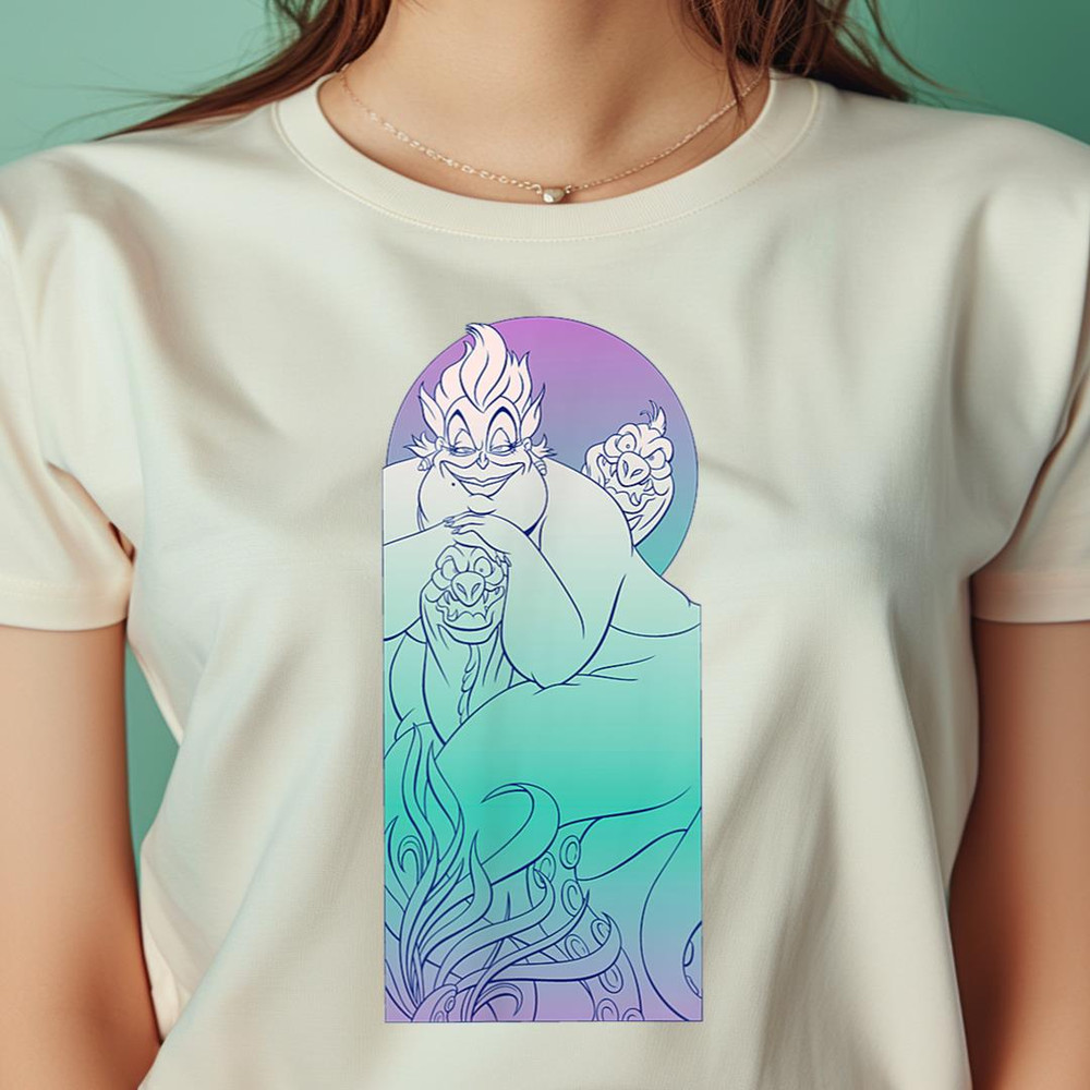 Disney The Little Mermaid Ursula And Eels Ombre PNG, The Little Mermaid PNG, under the sea Digital Png Files.jpg