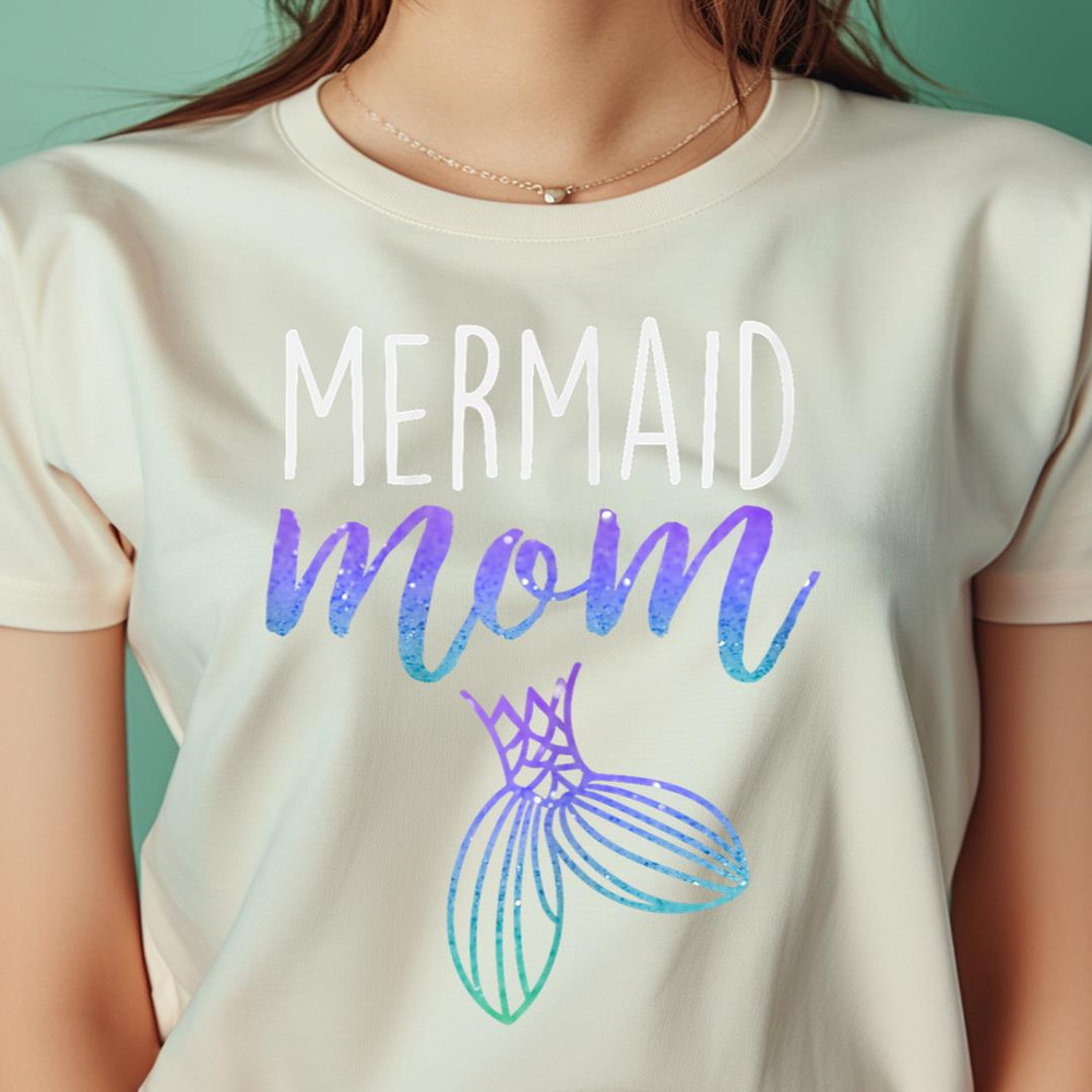 Mermaid Mom Mermaid Birthday Party Shirt PNG, The Little Mermaid PNG, under the sea Digital Png Files.jpg