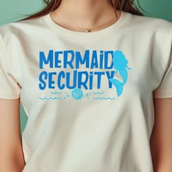 mermaid security - funny swimming gift png, the little mermaid png, under the sea digital png files
