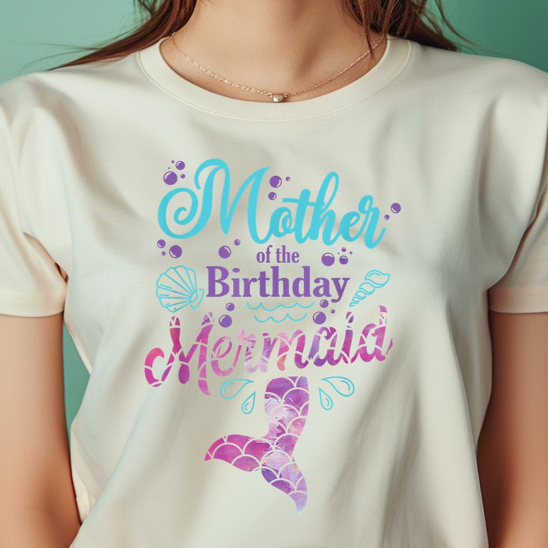 Mother Of The Birthday Mermaid Birthday Party Mermaid Mom PNG, The Little Mermaid PNG, under the sea Digital Png Files.jpg