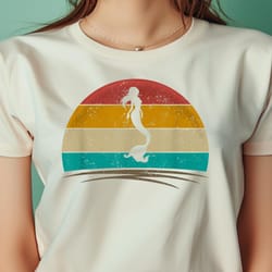 retro mermaid shirt vintage mythical creature mermaid lover png, the little mermaid png, under the sea digital png files