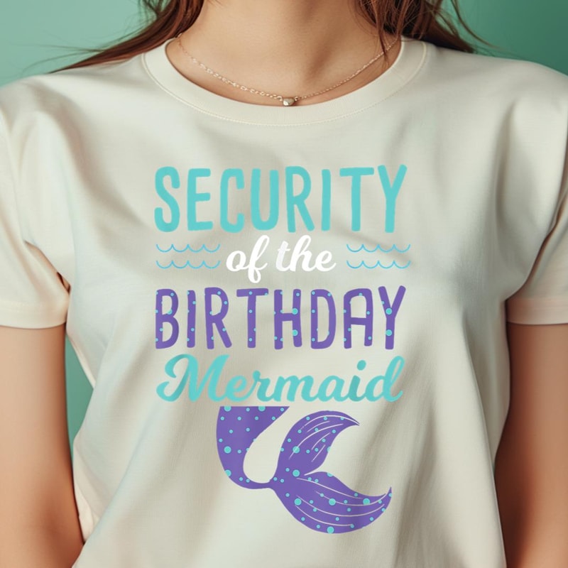 Security Mermaid Dad - Daddy Of The Birthday Mermaid PNG, The Little Mermaid PNG, under the sea Digital Png Files.jpg