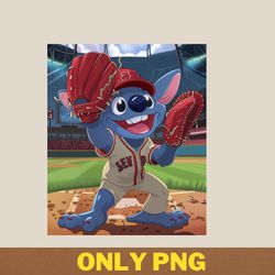 stitch vs cleveland indians lilo lucky lineup png, stitch png, cleveland indians digital png files