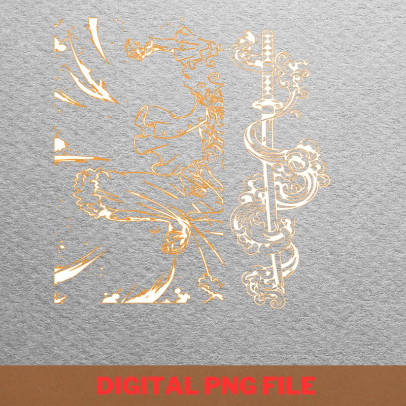 Zoro PNG, Zoro Asura Unleashed Scar Sun 1 Nika Gear PNG.jpg