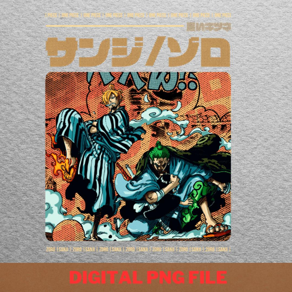 Zoro PNG, Zoro Compassionate Side Reunion In Wano PNG.jpg