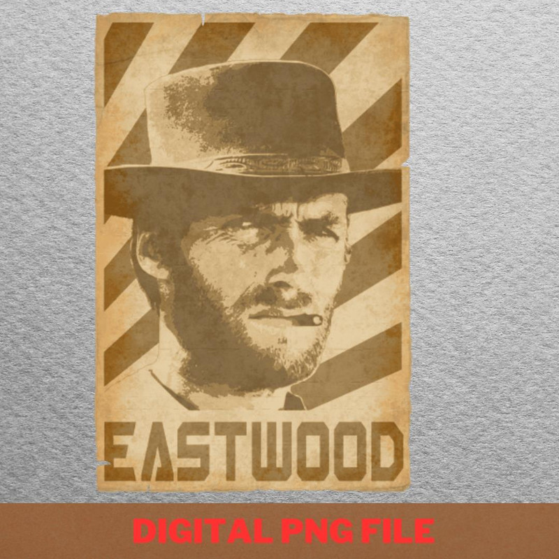 Clint Eastwood Directing Master PNG, Clint Eastwood PNG, Cowboys Digital Png Files.jpg