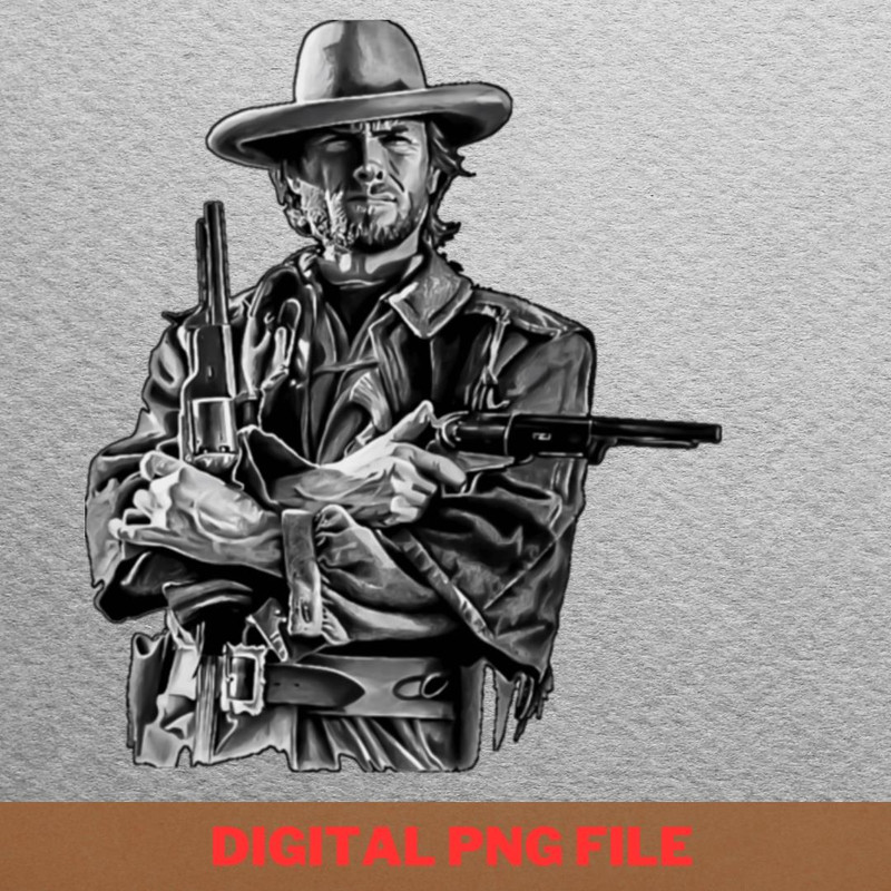 Clint Eastwood Iconic Antihero PNG, Clint Eastwood PNG, Cowboys Digital Png Files.jpg