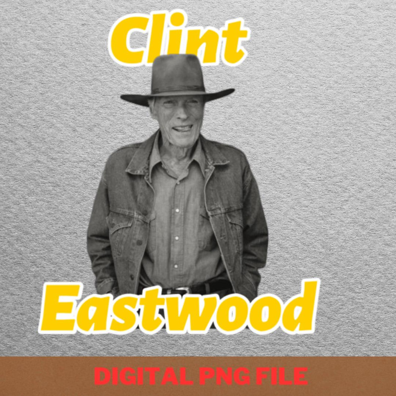 Clint Eastwood Iconic Cowboy PNG, Clint Eastwood PNG, Cowboys Digital Png Files.jpg