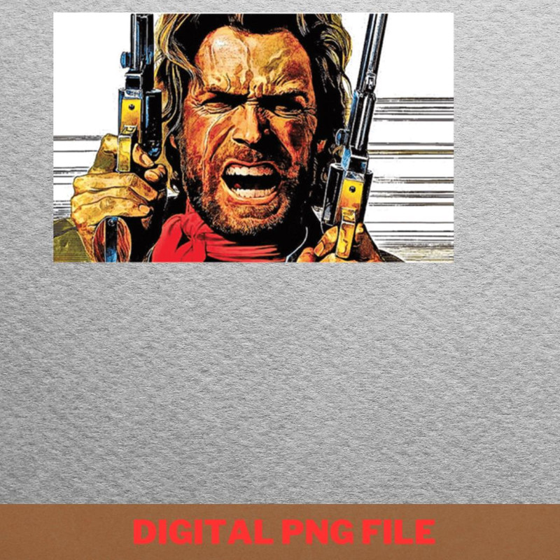 Clint Eastwood Rugged Resilience PNG, Clint Eastwood PNG, Cowboys Digital Png Files.jpg