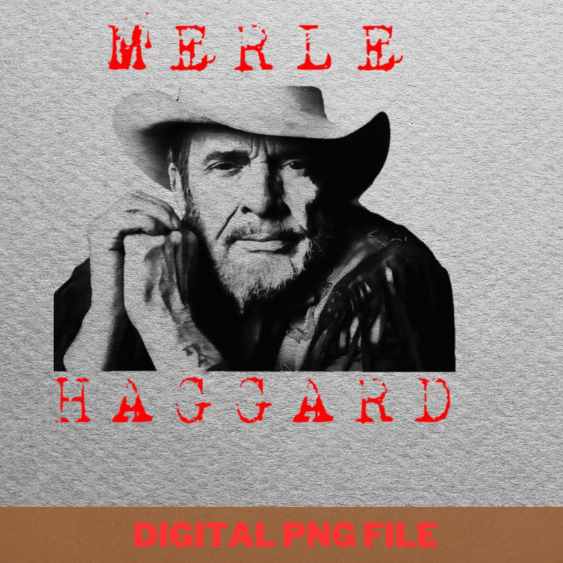 Merle Haggard Family Ties PNG, Merle Haggard PNG, Outlaw Music Digital Png Files.jpg