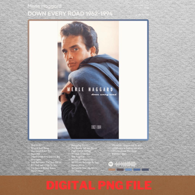 Merle Haggard Legacy Albums PNG, Merle Haggard PNG, Outlaw Music Digital Png Files.jpg