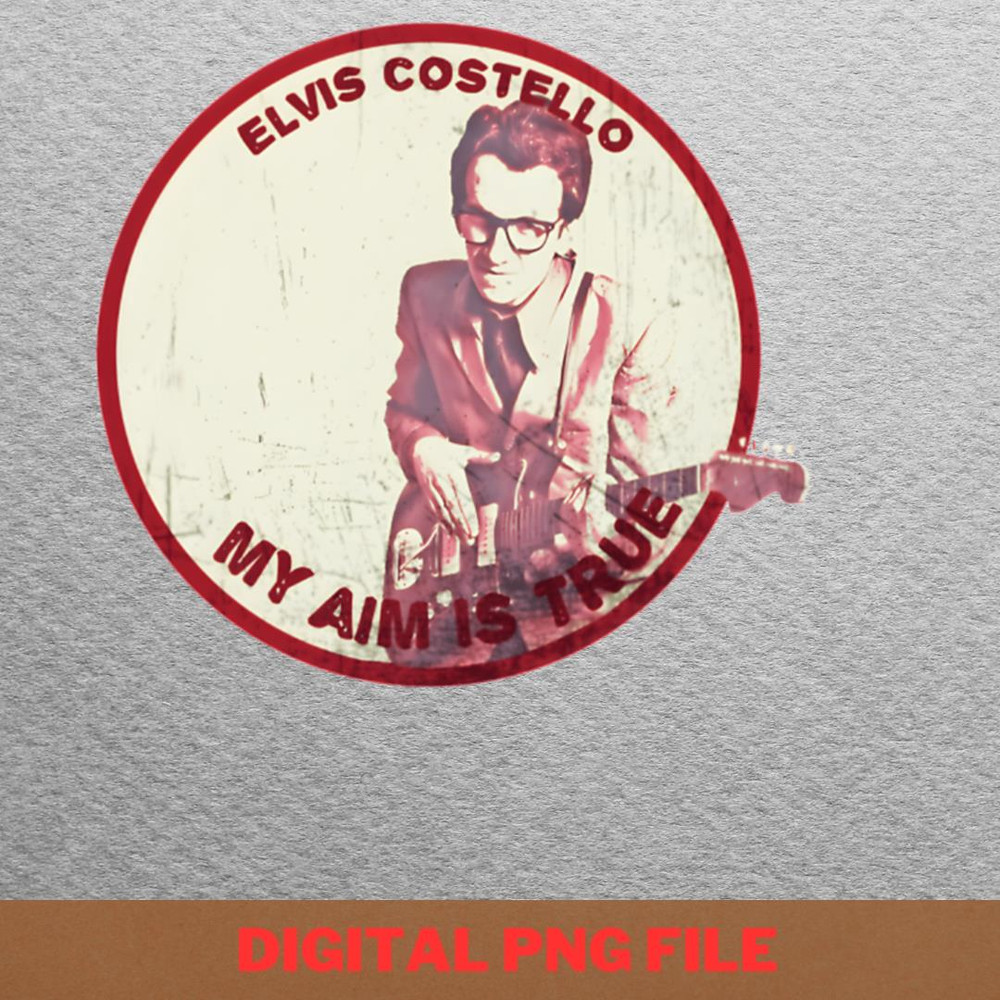 Elvis Costello Performs PNG, Elvis Costello PNG, Post Punk Digital Png Files.jpg