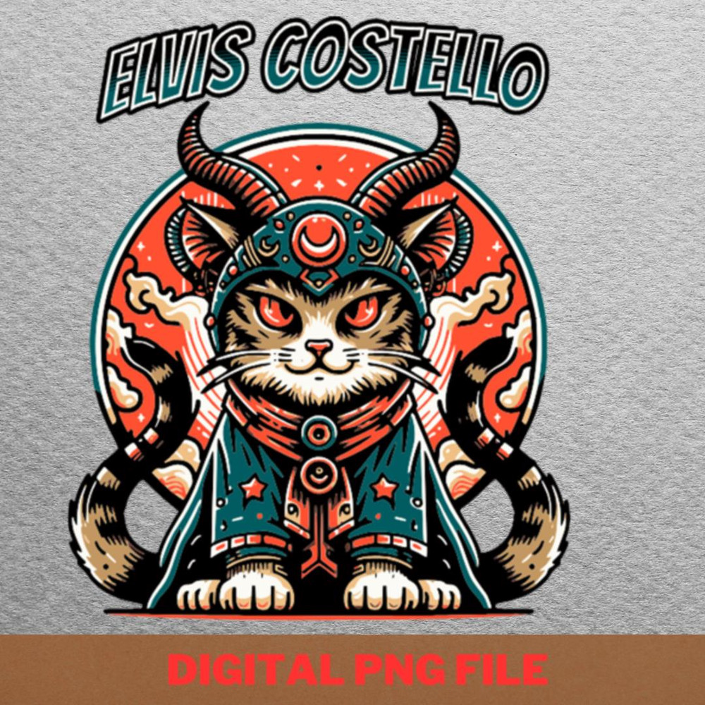 Elvis Costello Grooves PNG, Elvis Costello PNG, Post Punk Digital Png Files.jpg