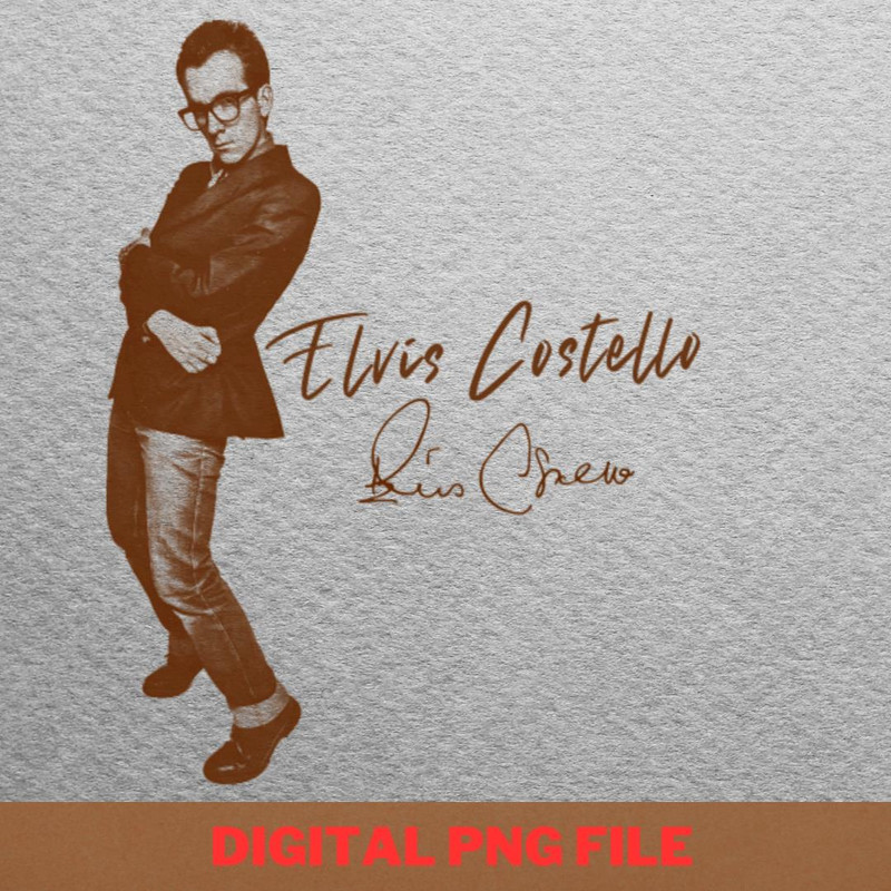 Elvis Costello Charms PNG, Elvis Costello PNG, Post Punk Digital Png Files.jpg
