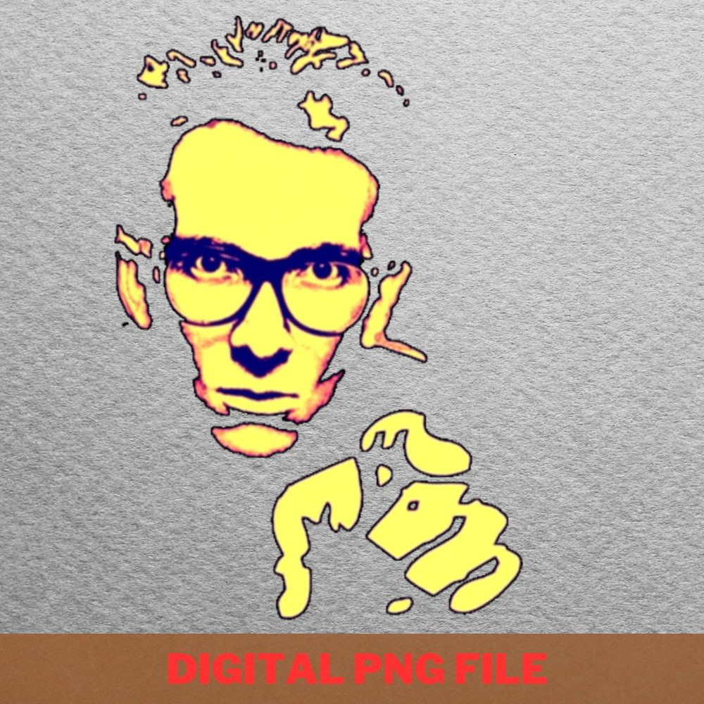 Elvis Costello Elicits PNG, Elvis Costello PNG, Post Punk Digital Png Files.jpg