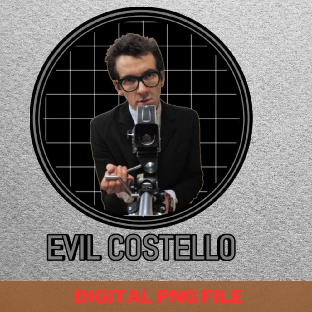 Elvis Costello Releases PNG, Elvis Costello PNG, Post Punk Digital Png Files.jpg