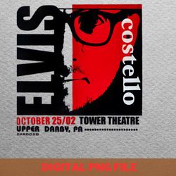 elvis costello media png, elvis costello png, post punk digital png files